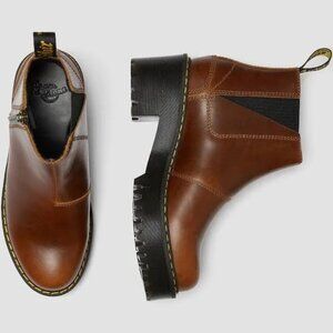 Dr. Martens Rometty II - Brown Leather Chelsea Boots